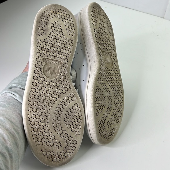 Adidas Stan Smith White Leather Sneakers  Men's 6 ½ Women's 8 - Picture 6 of 9